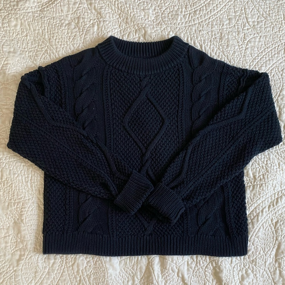 Quince Organic Cotton Boxy Sweater